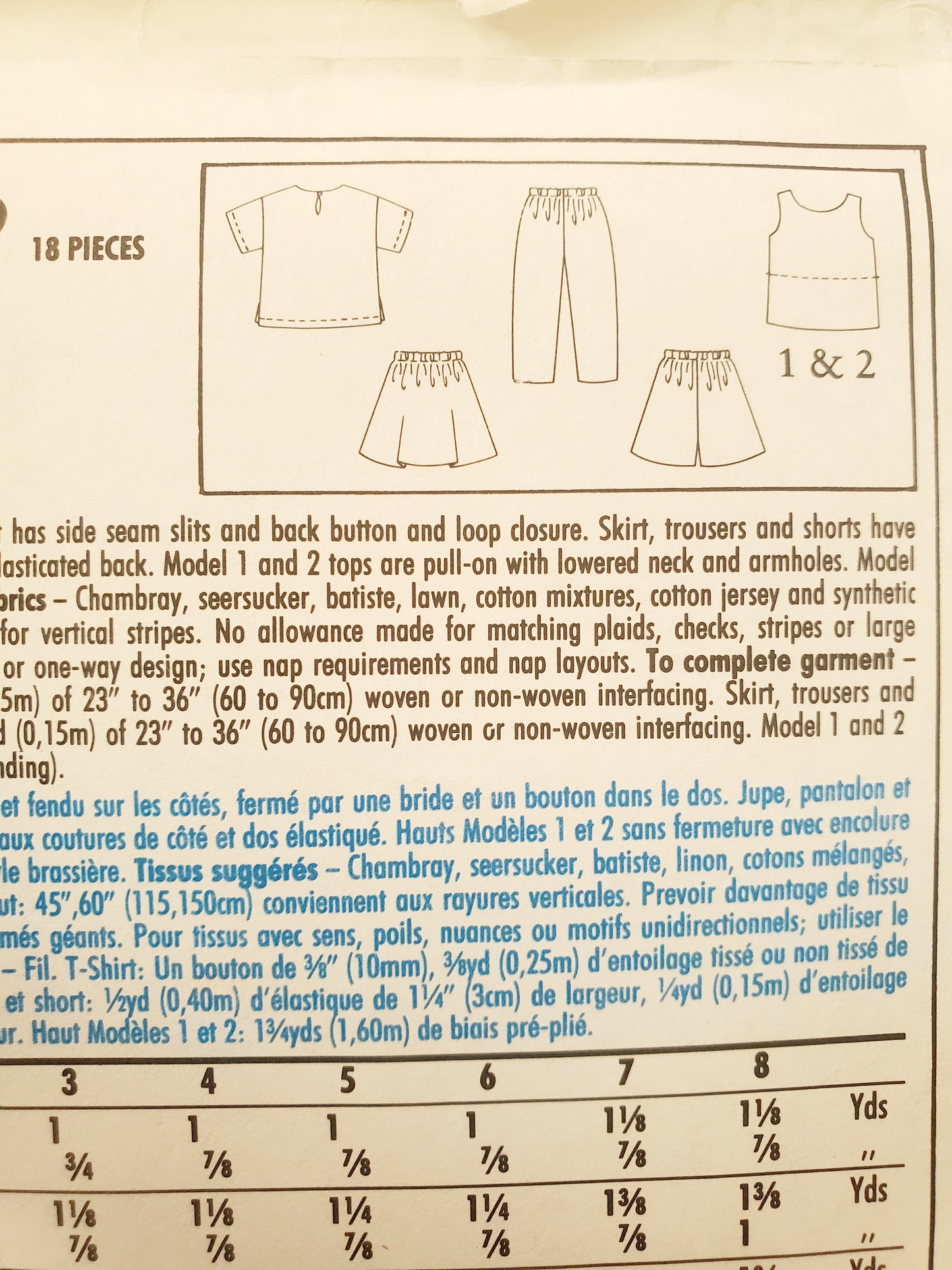 STYLE Sewing Pattern 2069, Kids, Girls, Children's Seperates, Top, T-shirt, Shorts, Skirts, Pants, Size 3-8