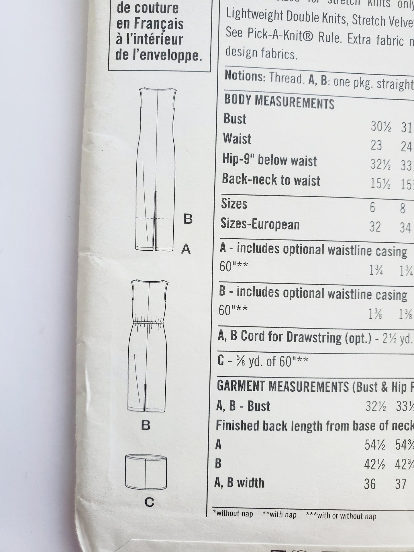 SIMPLICITY Sewing Pattern 9022, Knit Dress, Stole, Boat Neckline, Pullover Dress, Size 6-12