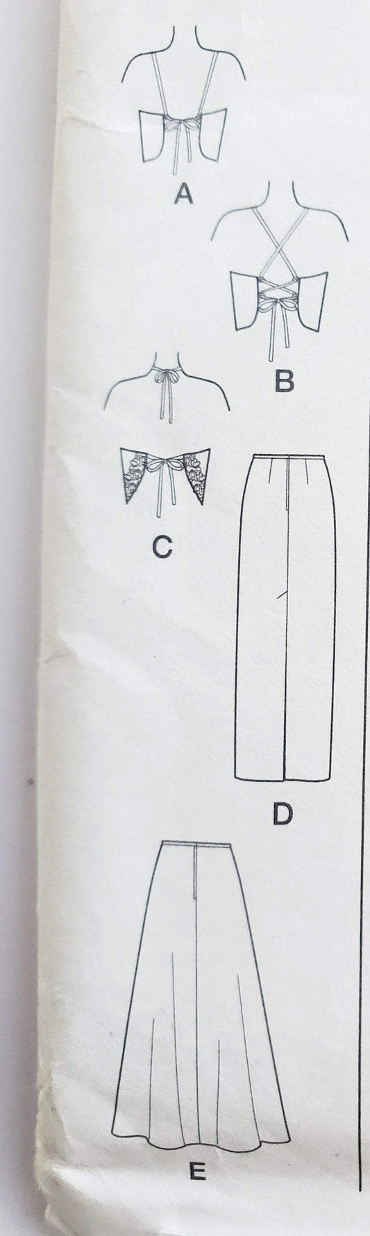 SIMPLICITY Sewing Pattern 9587, Top, Skirt, Prom Outfit, Junior, Teen, Girls, Size 7/8 - 15/16