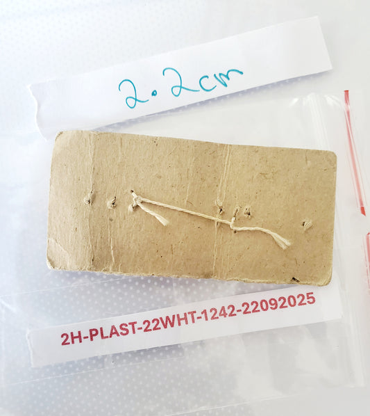 Cream, Off White, Vintage Round 2-Holed Buttons, Size 22mm, 2.2cm, Vintage Plastic, QTY 2