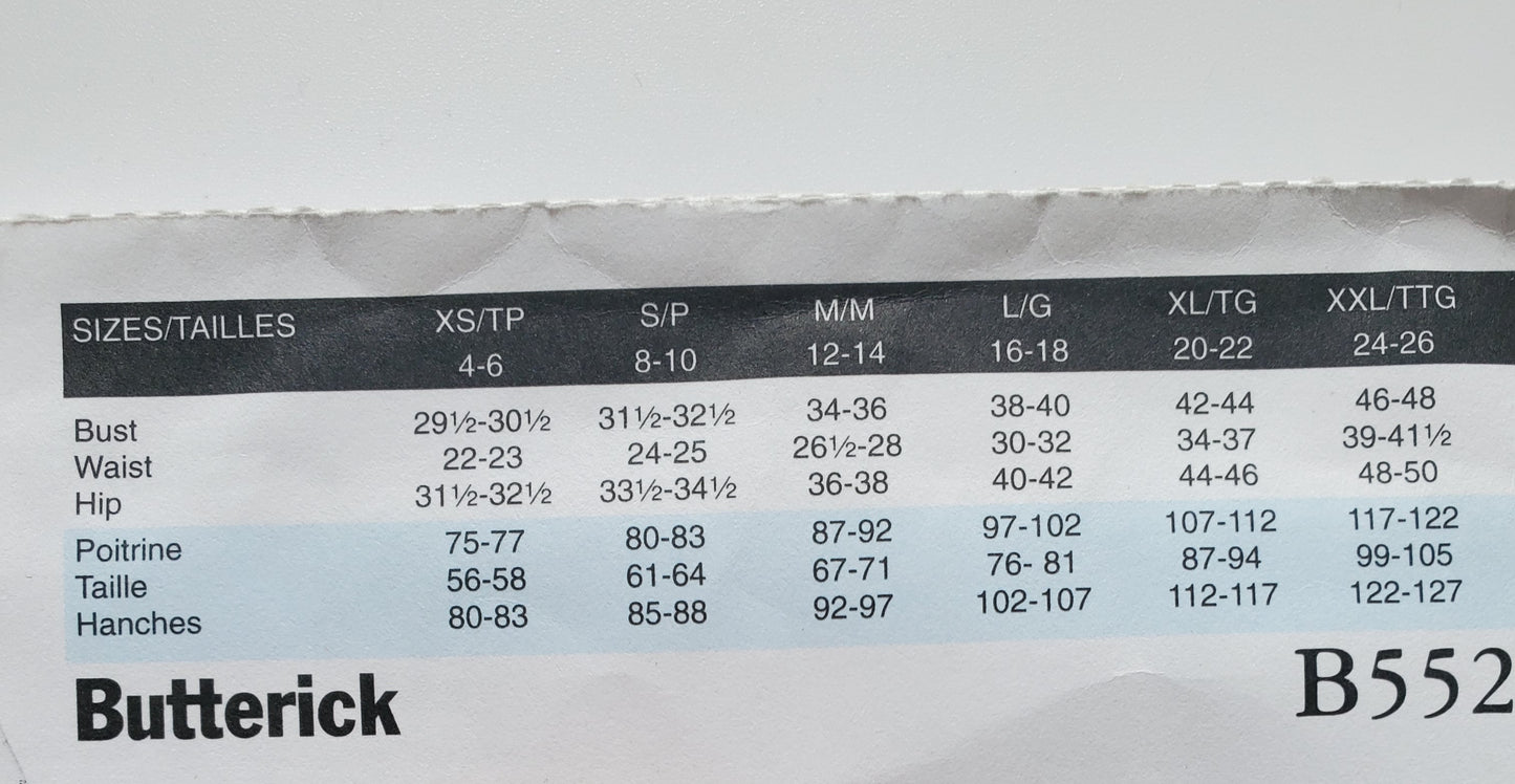 BUTTERICK Sewing Pattern B5529, Jackets, Bolero, Loose Fitting Jackets, Size 4-14