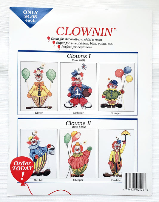 Clown Alphabet Cross Stitch Booklet by Just Cross Stitch, #503,