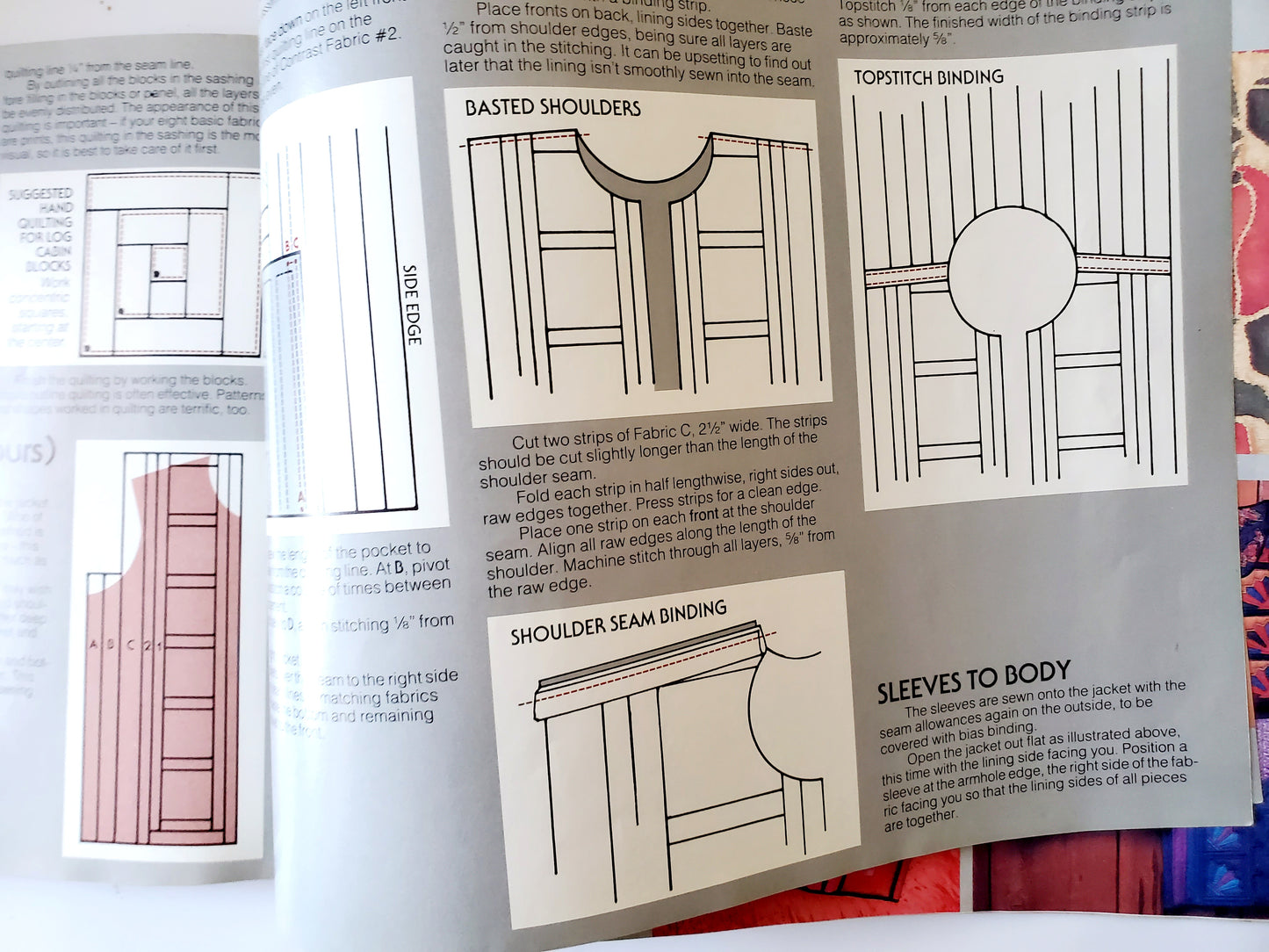 The Original Log Cabin Jacket & Vest Book- Barbara B Doriss, Quilting Book