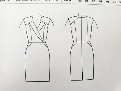 VOGUE PATTERNS, Sewing Pattern V1420, ANNE KLEIN, AMERICAN DESIGNER, Dress, Size 14-22