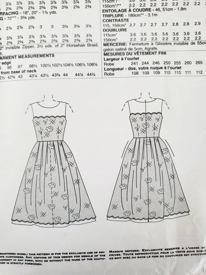 VOGUE PATTERNS, Sewing Pattern V1425, PAMELLA ROLAND, AMERICAN DESIGNER, Dress, Size 6-14