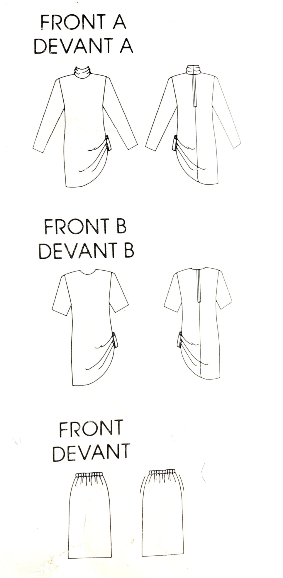 VERY EASY VERY VOGUE Sewing Pattern 7062 Tunic & Skirt, Size 20-24