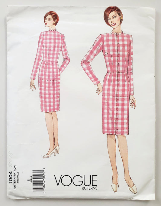 VOGUE Sewing Pattern 1004 Misses Fitting Shell, Dress & Skirt Size 6