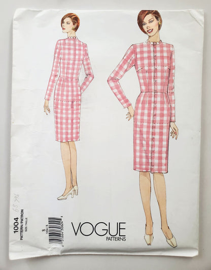 VOGUE Sewing Pattern 1004 Misses Fitting Shell, Dress & Skirt Size 8