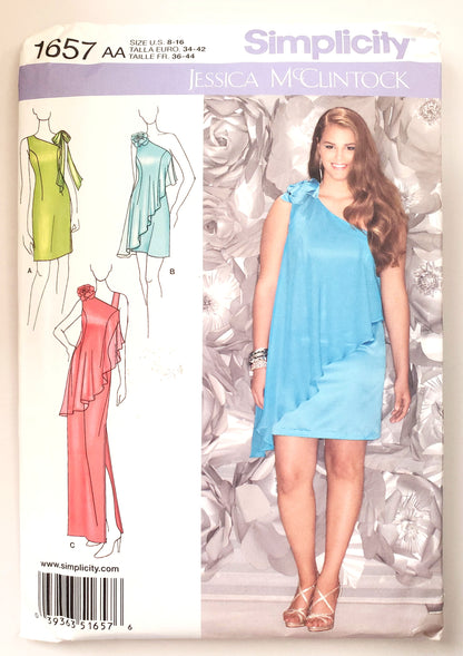 SIMPLICITY Sewing Pattern 1657 Special Occasion Dress SIZE 8-16