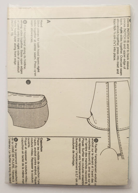 BURDA, Sewing Pattern 4466, Sweatshirts, Weatherproof Jackets, Kids, Junior, Teen Size 8-16