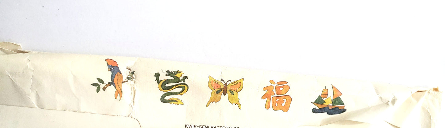 KWIK SEW Sewing Pattern 869, Men's, Women's, Unisex, Kimono, Japanese Robe, Robe, Bathrobe, Dressing Gown, Size 32-44