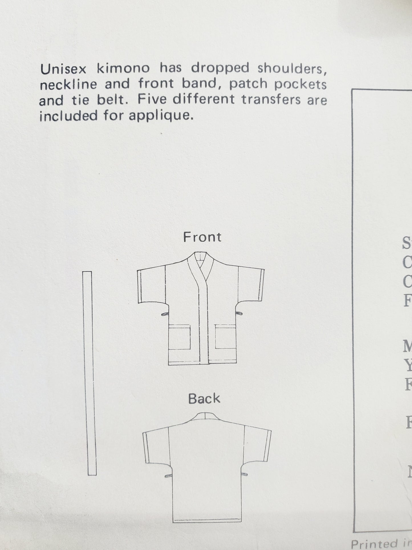 KWIK SEW Sewing Pattern 869, Men's, Women's, Unisex, Kimono, Japanese Robe, Robe, Bathrobe, Dressing Gown, Size 32-44