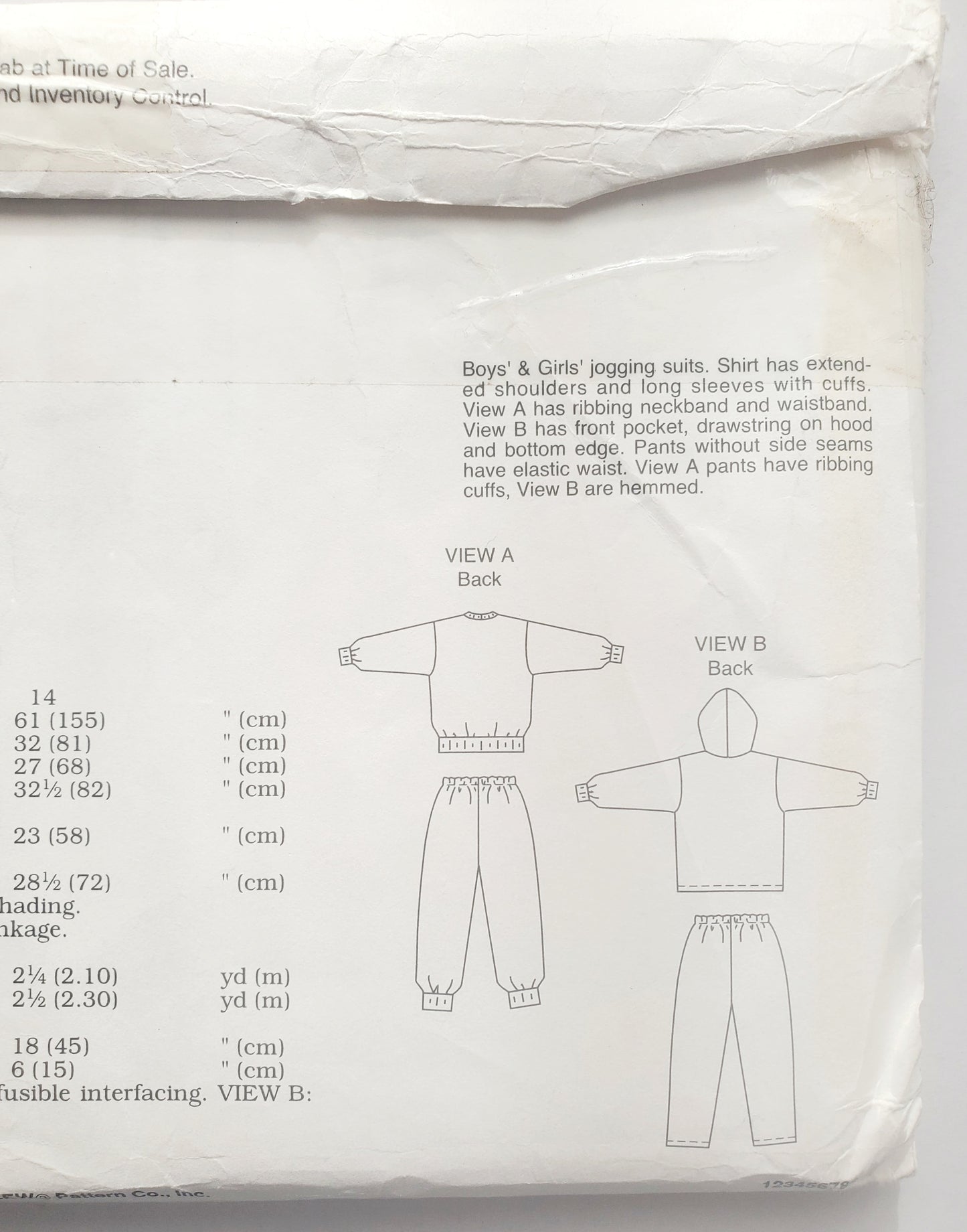 KWIK SEW Sewing Pattern 2276, Boys, Girls, Jogging Suits, Tracksuits, Ribbing, Hood, Size 8-14