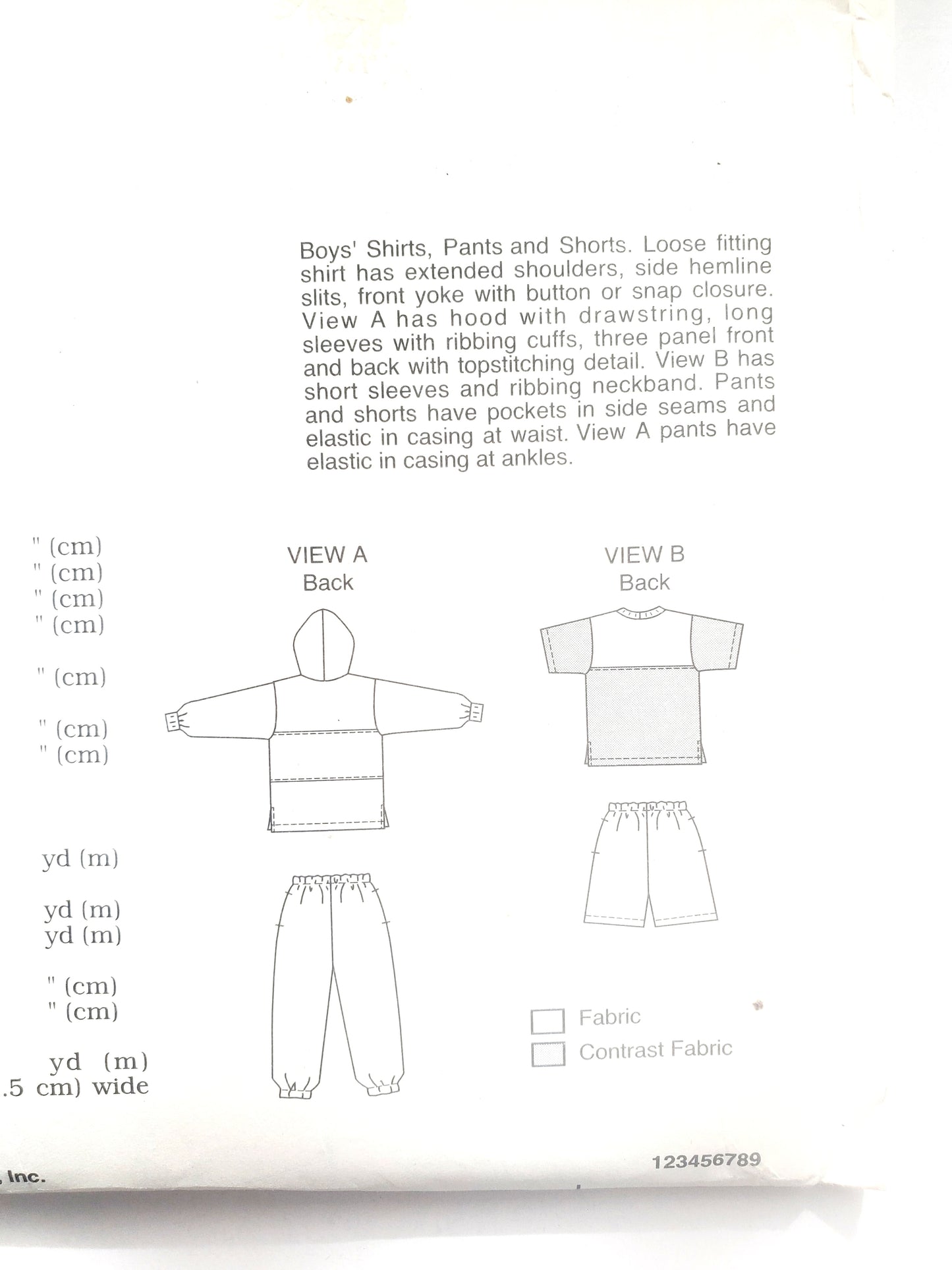 KWIK SEW Sewing Pattern, 2345, Boys, Shirts, Pants, Shorts, Kids, Size 8-14