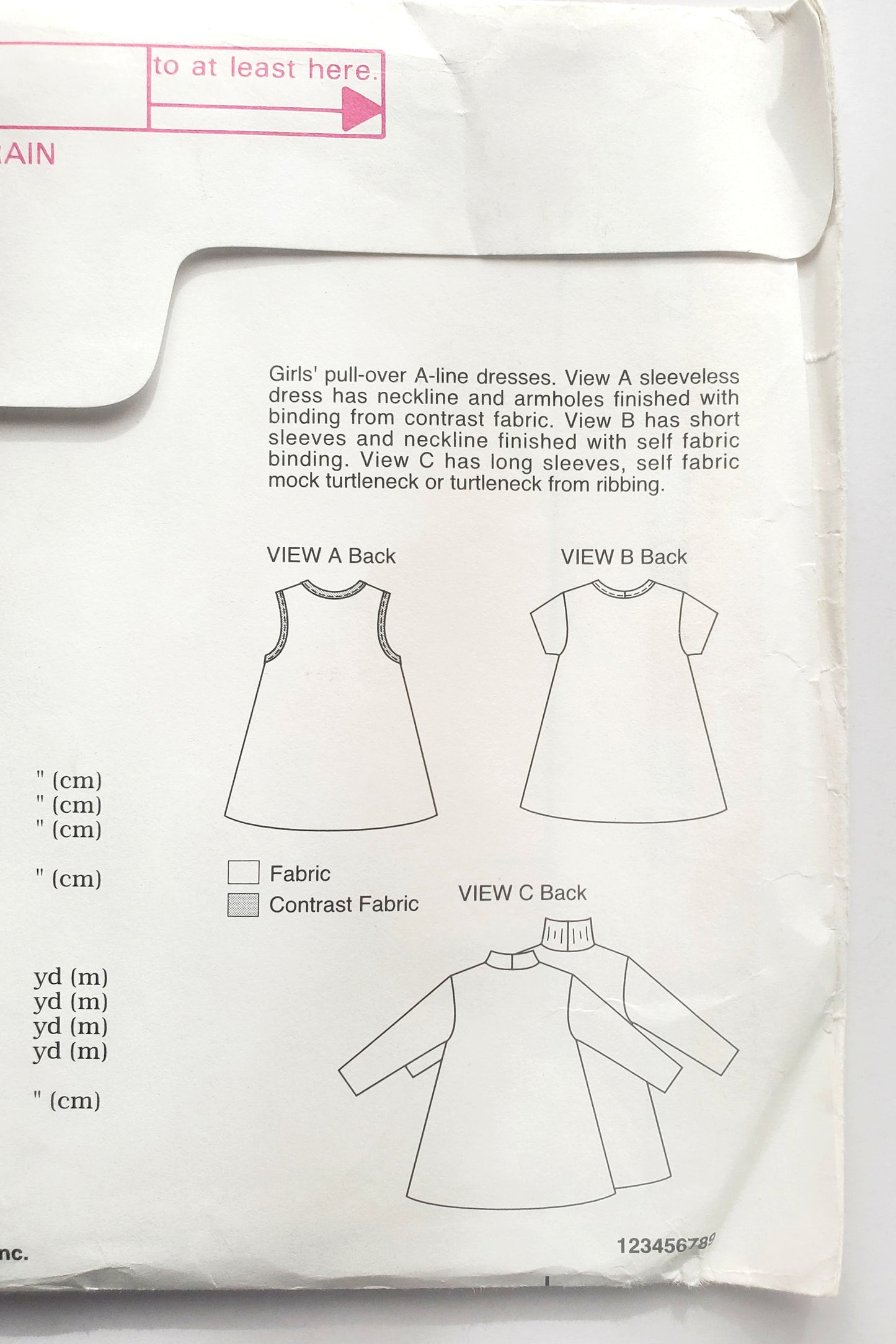 KWIK SEW Sewing Pattern 2592, Girls, Kids, Dress, A-line Dress, Size 8-14