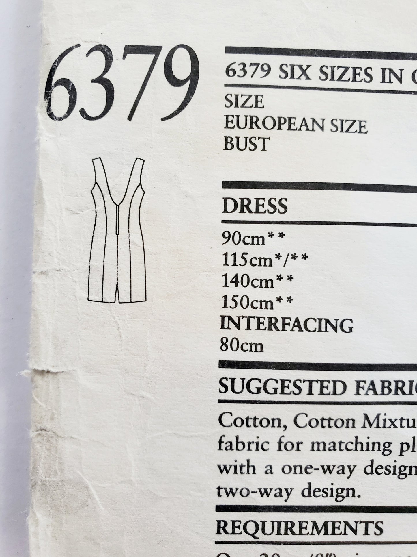 NEW LOOK Sewing Pattern 6379 Vintage Fitted Dress, Princess Seams with Deep V-Back - Size 8-18