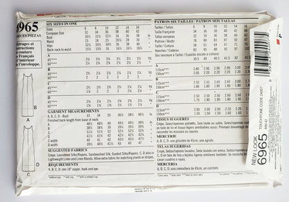 NEW LOOK Sewing Pattern 6965 Dress with Slits or Cascading Ruffles Size 6-16
