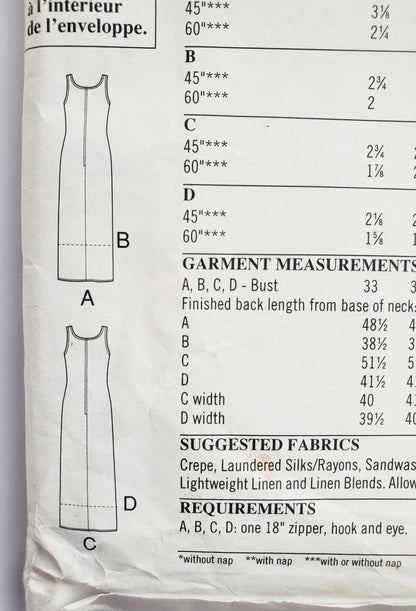 NEW LOOK Sewing Pattern 6965 Dress with Slits or Cascading Ruffles Size 6-16