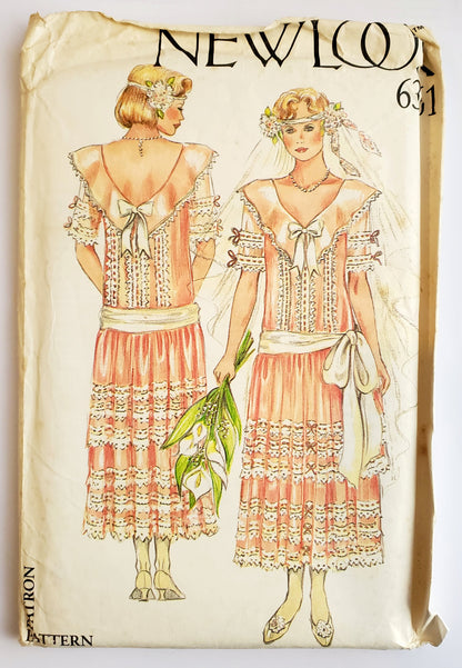 NEW LOOK Sewing Pattern 6361 Flapper, Old Fashioned Dress, Vintage Dress Size 8-18