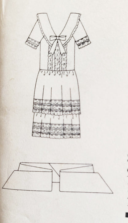 NEW LOOK Sewing Pattern 6361 Flapper, Old Fashioned Dress, Vintage Dress Size 8-18