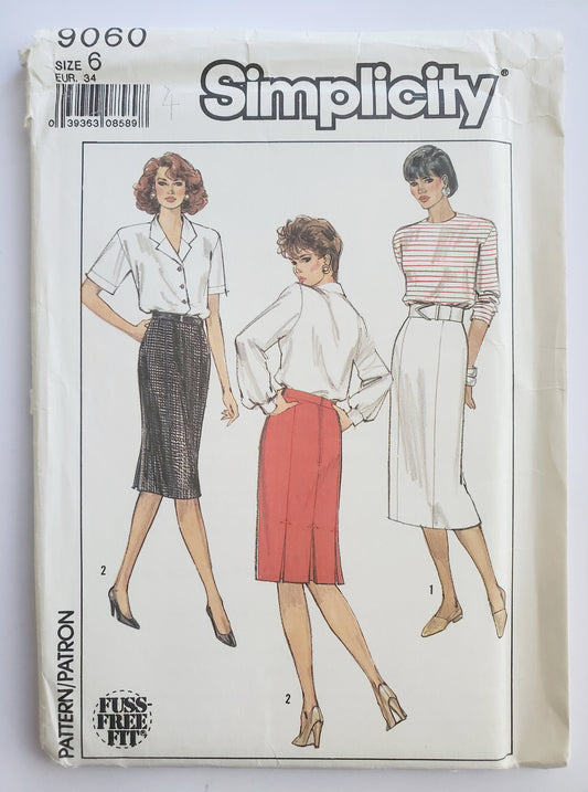 SIMPLICITY Sewing Pattern 9060, Skirt in Two Lengths, Fuss-Free Fit, Size 6