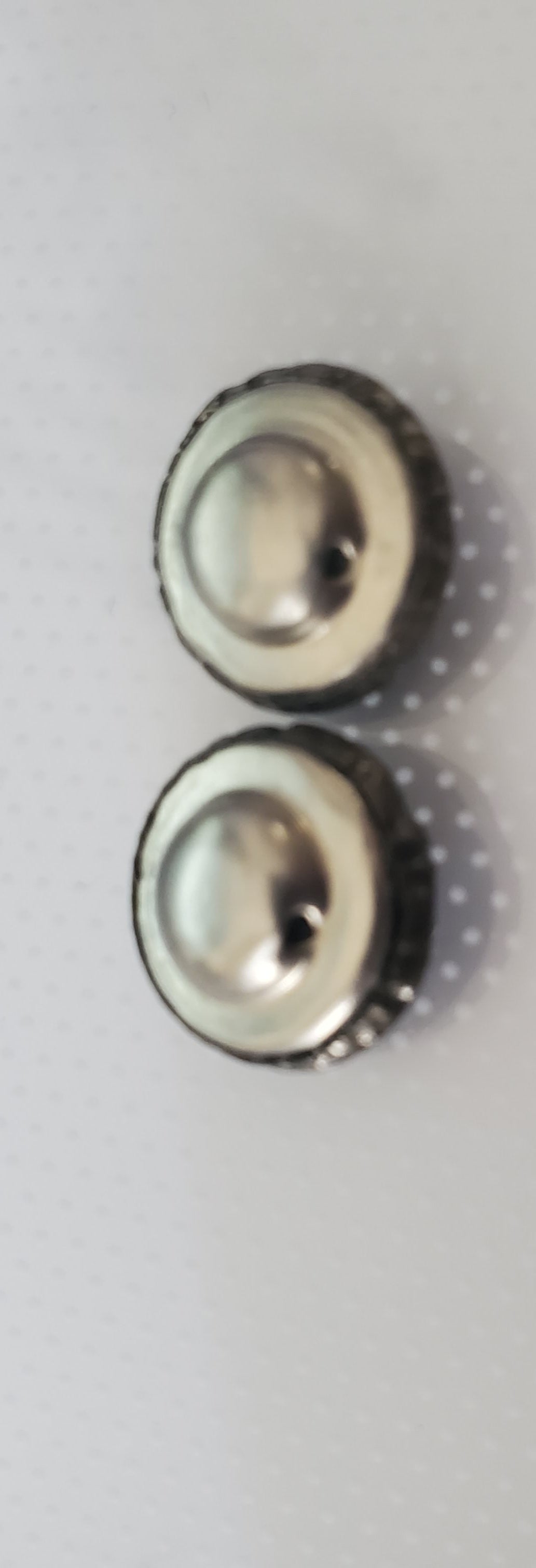 Silver Colored Filigree Sewing Buttons, Round, Shank Buttons, Vintage Buttons, Size 12mm, 1.2cm, Metal QTY 2