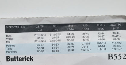 BUTTERICK Sewing Pattern B5529, Jackets, Bolero, Loose Fitting Jackets, Size 4-14