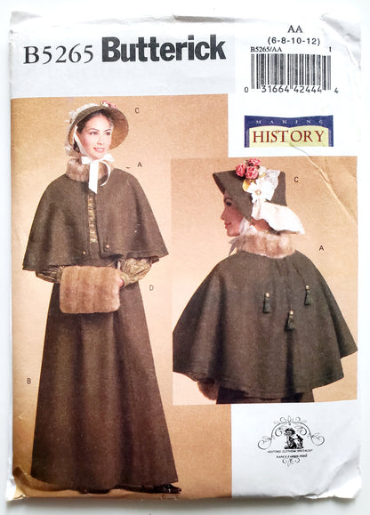 BUTTERICK Sewing Pattern B5265, Dress, Costume, Making History, Historical Clothing, Size 6-12