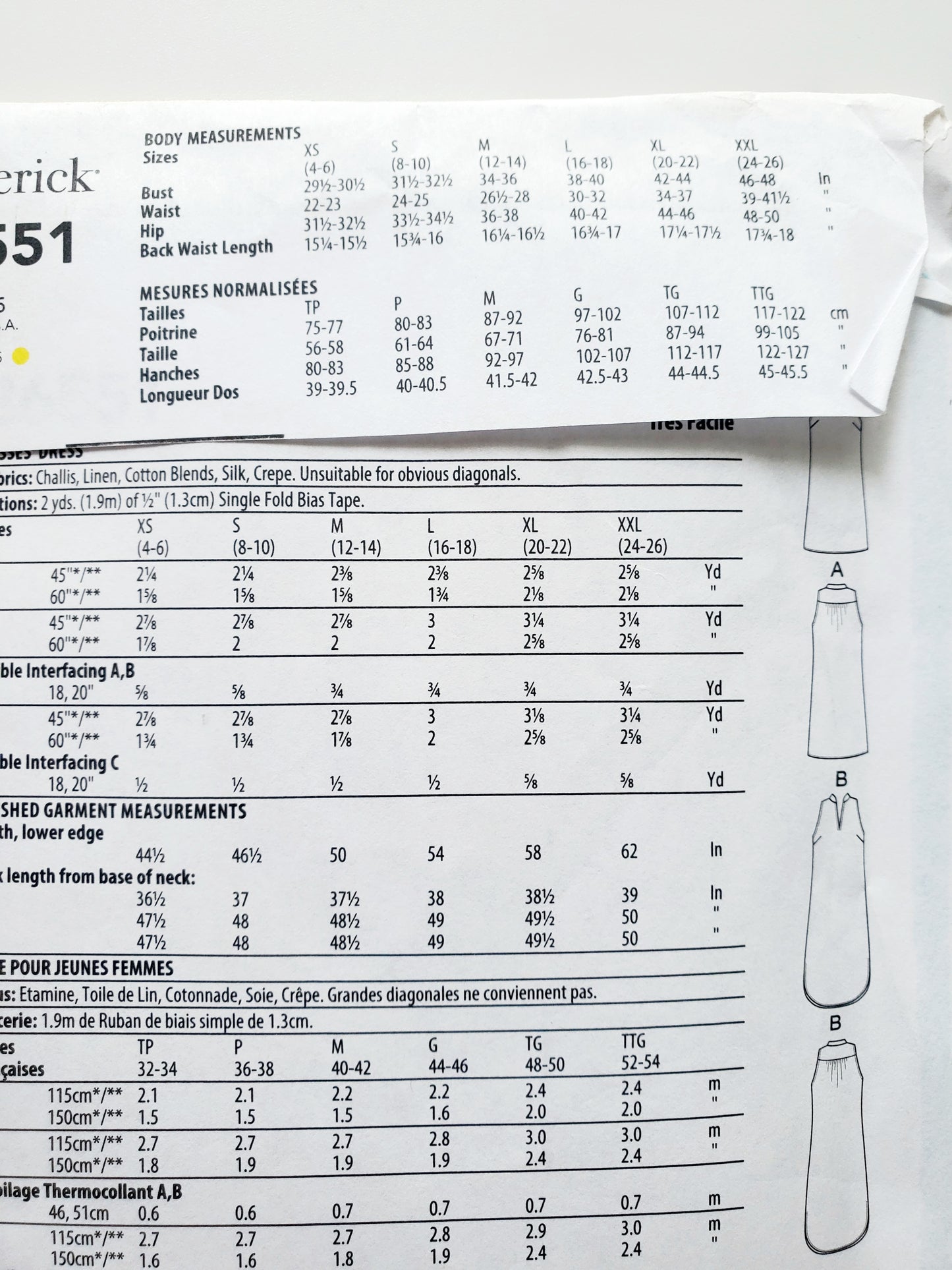 BUTTERICK Sewing Pattern B6551, Dress, Size 16-26