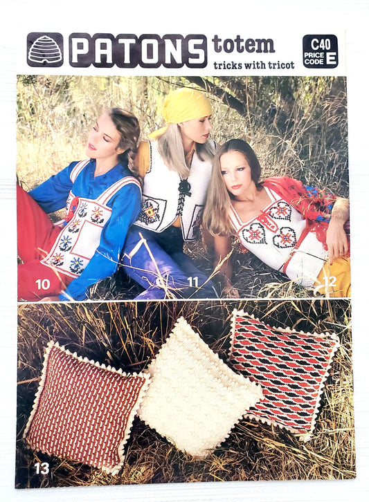 Patons Totem, Tricks with Tricot, Booklet by Patons, C40, Tricot Crochet, Knitting