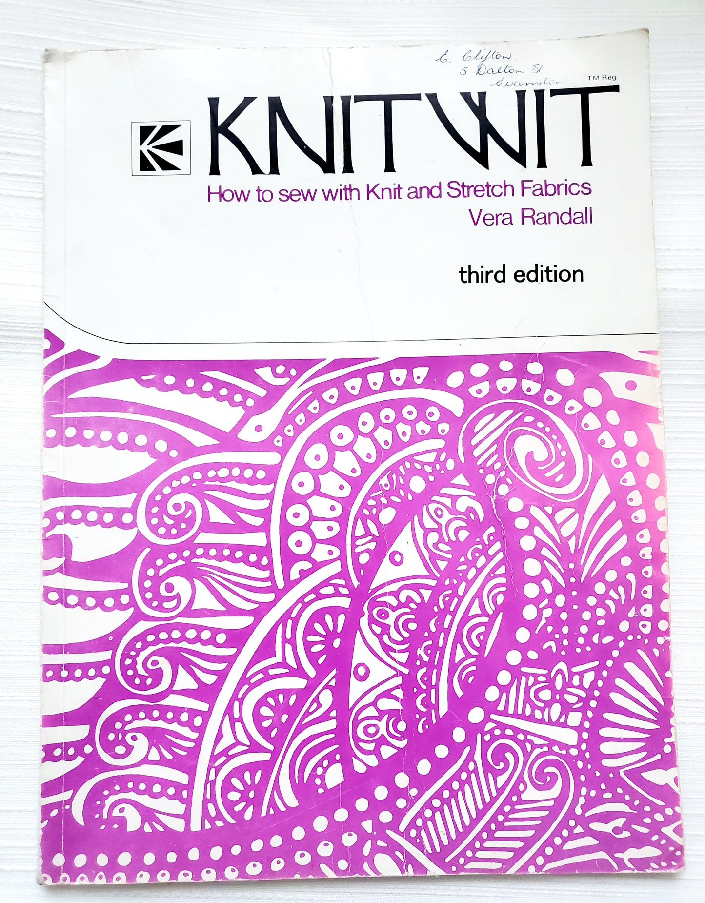 KNIT WIT How to Sew with Knit and Stretch Fabrics, Sewing Book, By Vera Randall, 3rd Edition