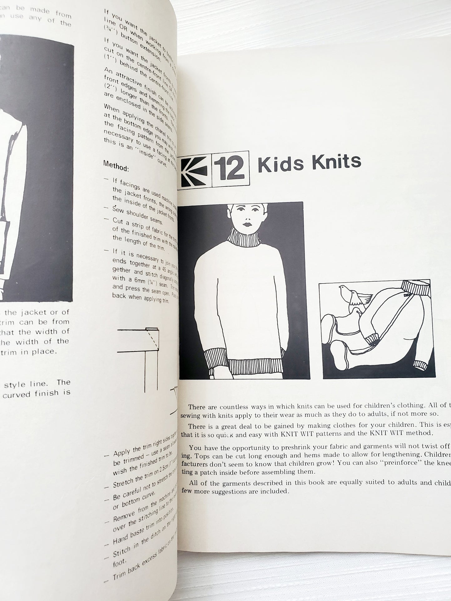 KNIT WIT How to Sew with Knit and Stretch Fabrics, Sewing Book, By Vera Randall, 3rd Edition