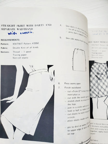 KNIT WIT How to Sew with Knit and Stretch Fabrics, Sewing Book, By Vera Randall, 3rd Edition