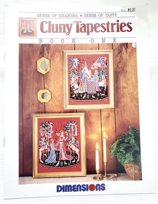 Cluny Tapestries, Cross Stitch Booklet, By Dimensions, Book One, 80's