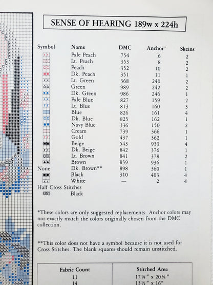 Cluny Tapestries, Cross Stitch Booklet, By Dimensions, Book One, 80's