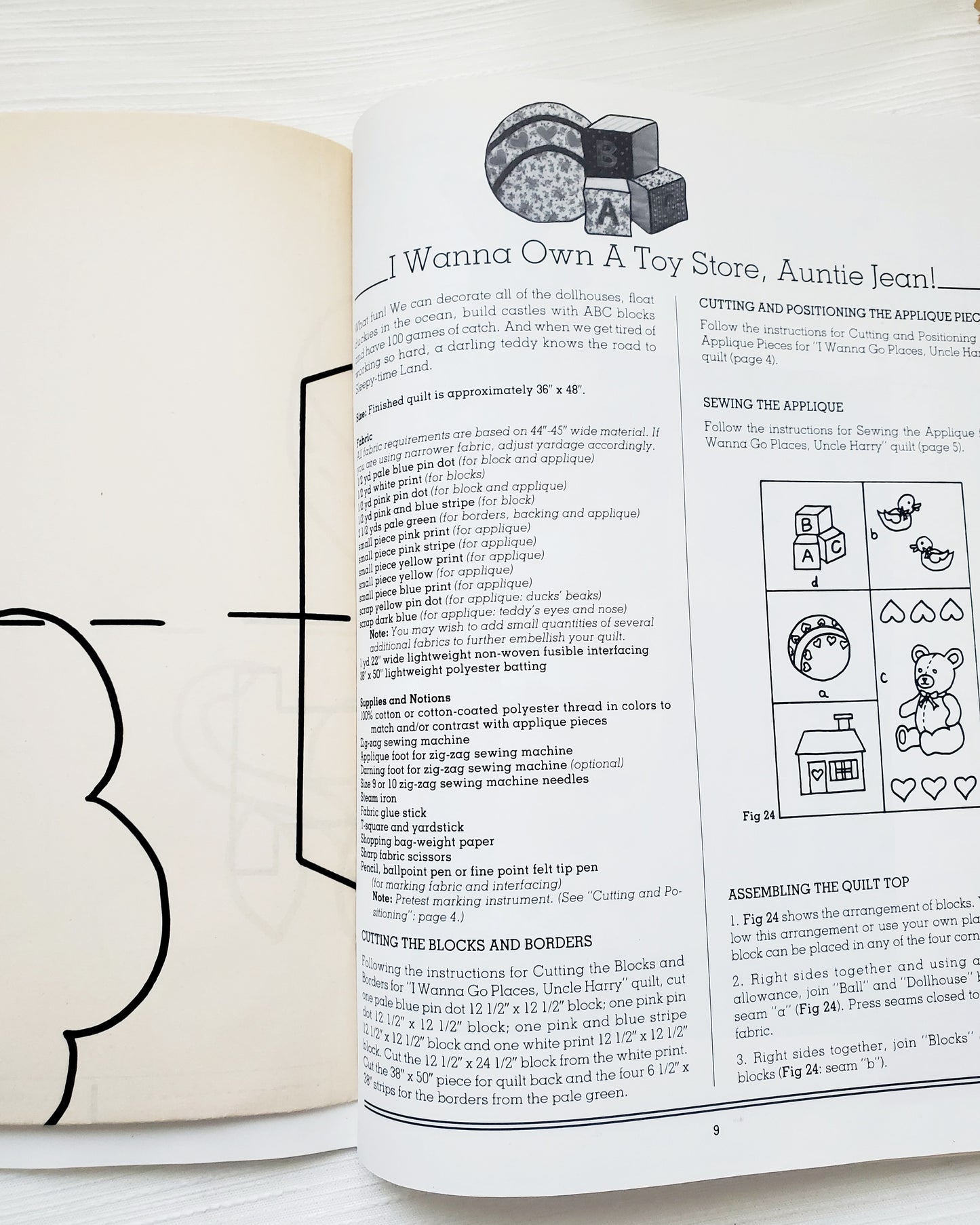 Kids Quilts, By Sandra Sigal, Easy Machine Applique, American School of Needlework, 4108