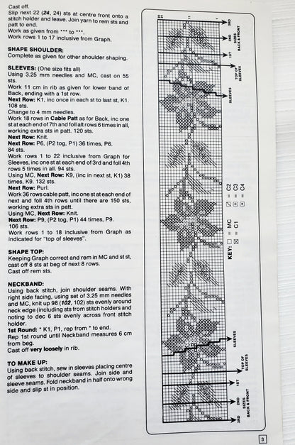 Knitting Booklet by Cleckheaton. Aran / Fair Isle Knits in 8 PLY Machine wash, Book No. 407