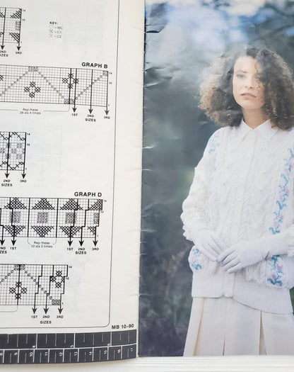 Knitting Booklet by Cleckheaton. Aran / Fair Isle Knits in 8 PLY Machine wash, Book No. 407