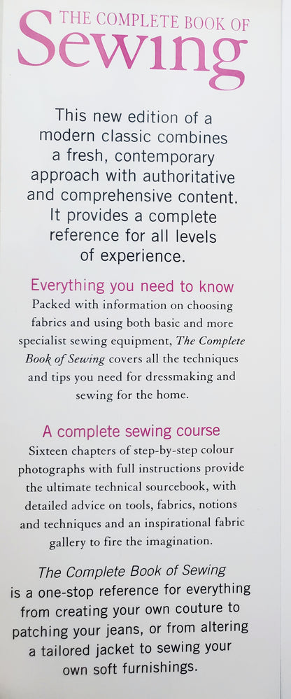 The Complete Book of Sewing; A Practical Step-By -Step Guide to Every Technique - Medium Book