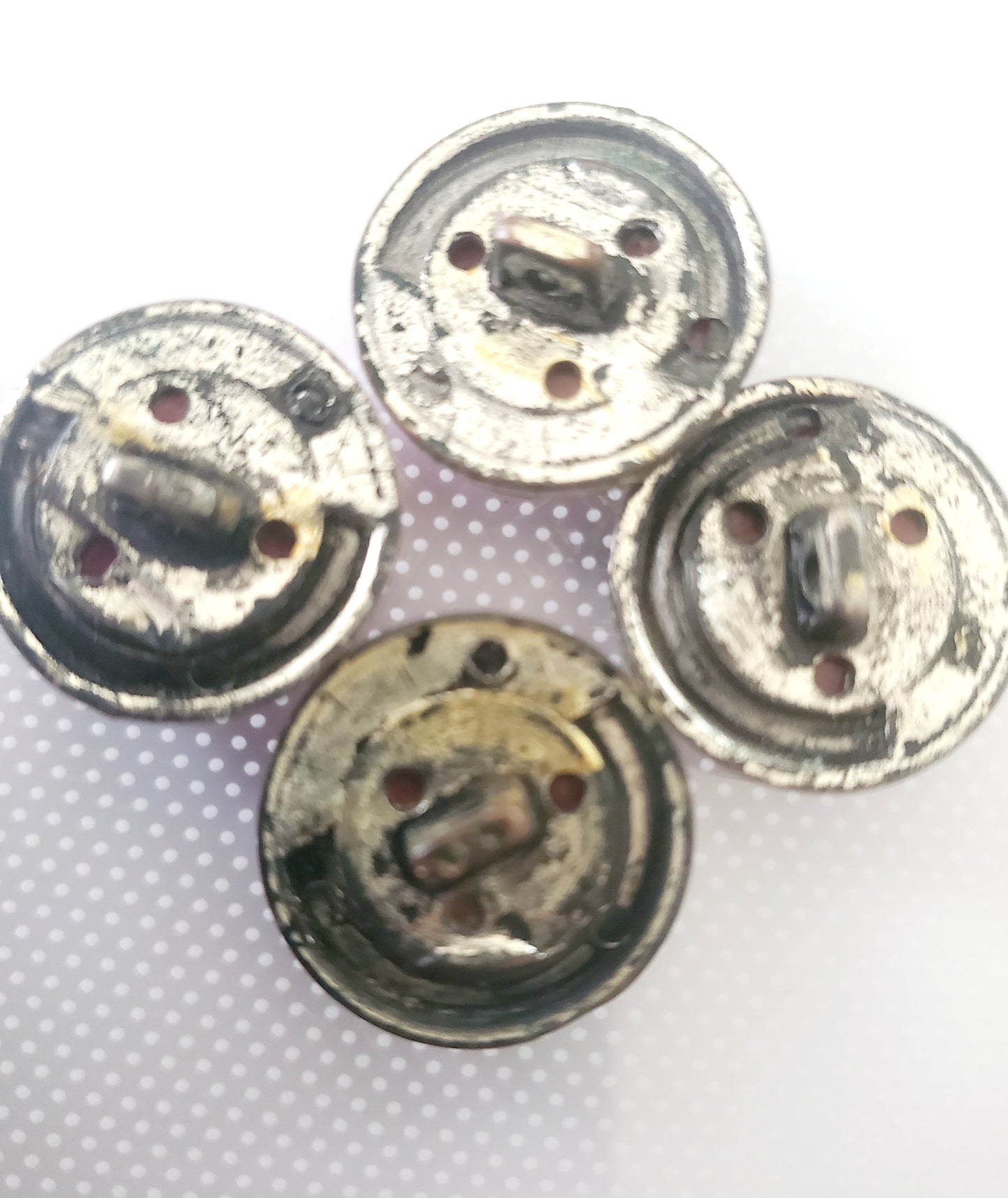 Shank Sewing Buttons, Size 20mm, 2cm, Plastic, Pink, QTY 4