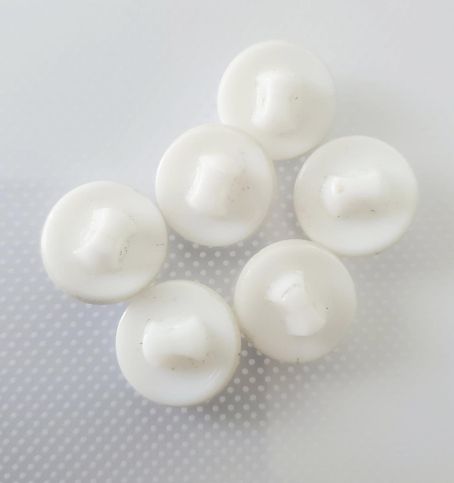 Shank Sewing Buttons, 14mm, 1.4cm, Porcelain, Iridescent, QTY 7