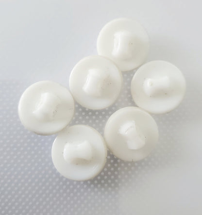 Shank Sewing Buttons, 14mm, 1.4cm, Porcelain, Iridescent, QTY 7