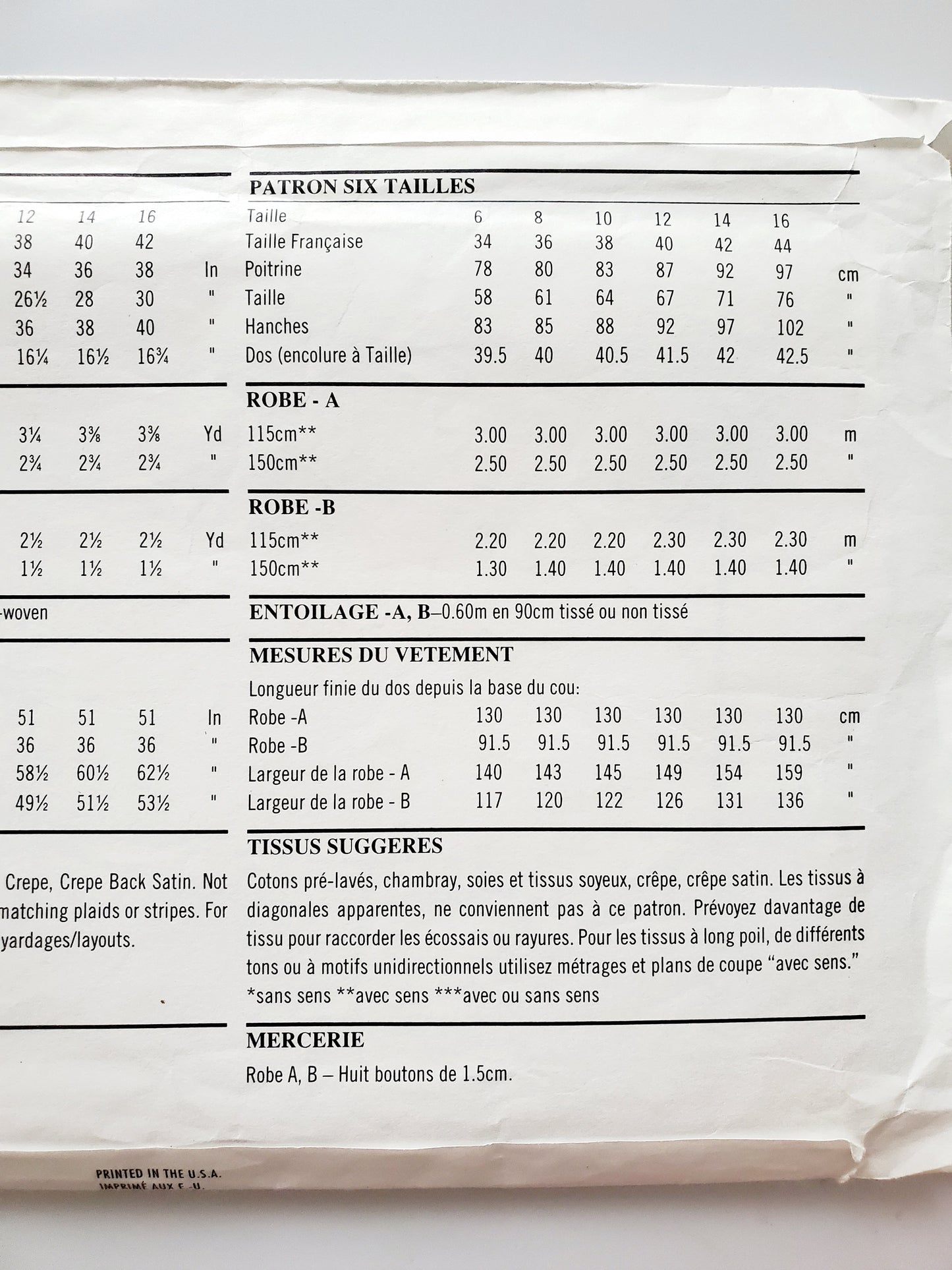 NEW LOOK Sewing Pattern 6345, 90's Slip Dress Style Buttons Down Sides Size 6-16