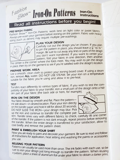 Vintage Iron on Patterns Booklet - Western Star - Cactus, Stars, Cowgirl Boots