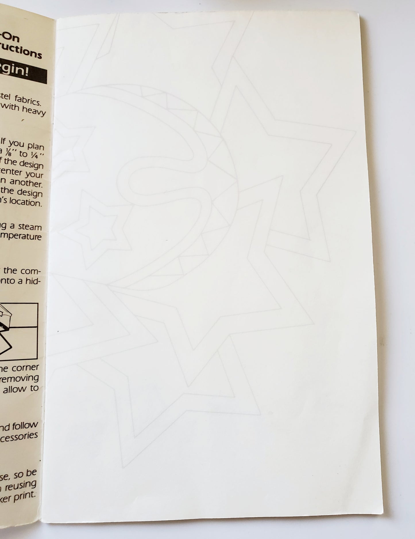 Vintage Iron on Patterns Booklet - Western Star - Cactus, Stars, Cowgirl Boots