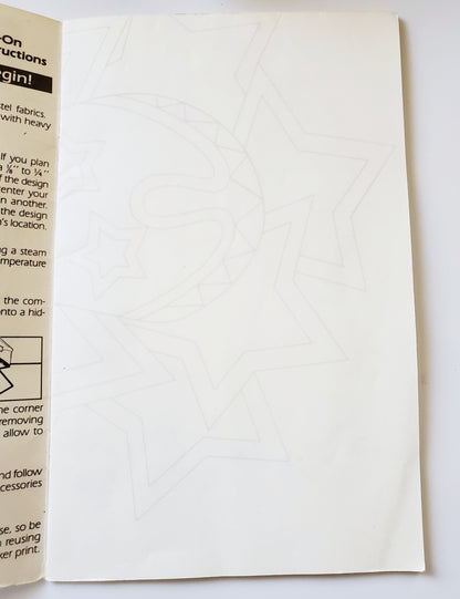 Vintage Iron on Patterns Booklet - Western Star - Cactus, Stars, Cowgirl Boots