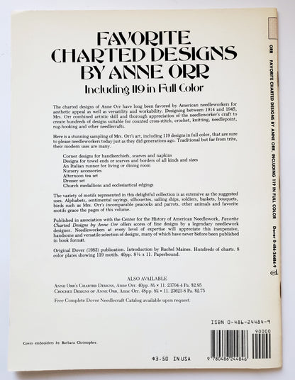 Favorite Charted Designs by Anne Orr. 119 in Full Colour Dover Needlework Series