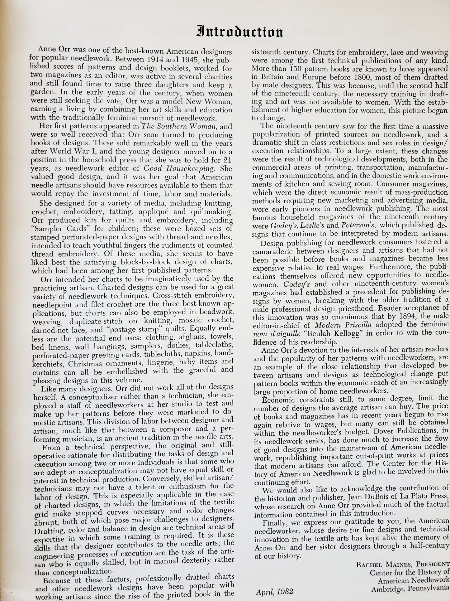 Favorite Charted Designs by Anne Orr. 119 in Full Colour Dover Needlework Series