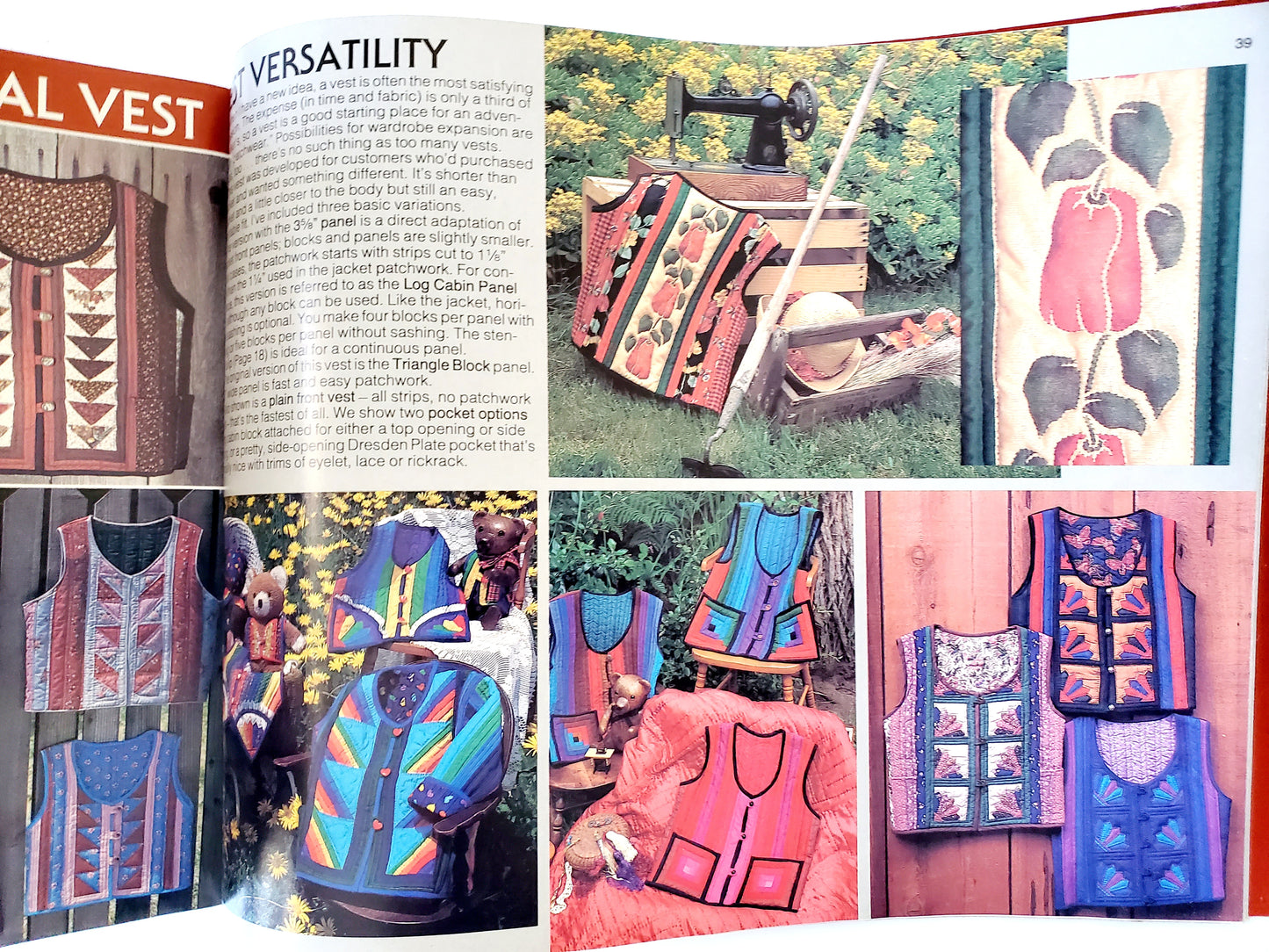 The Original Log Cabin Jacket & Vest Book- Barbara B Doriss, Quilting Book