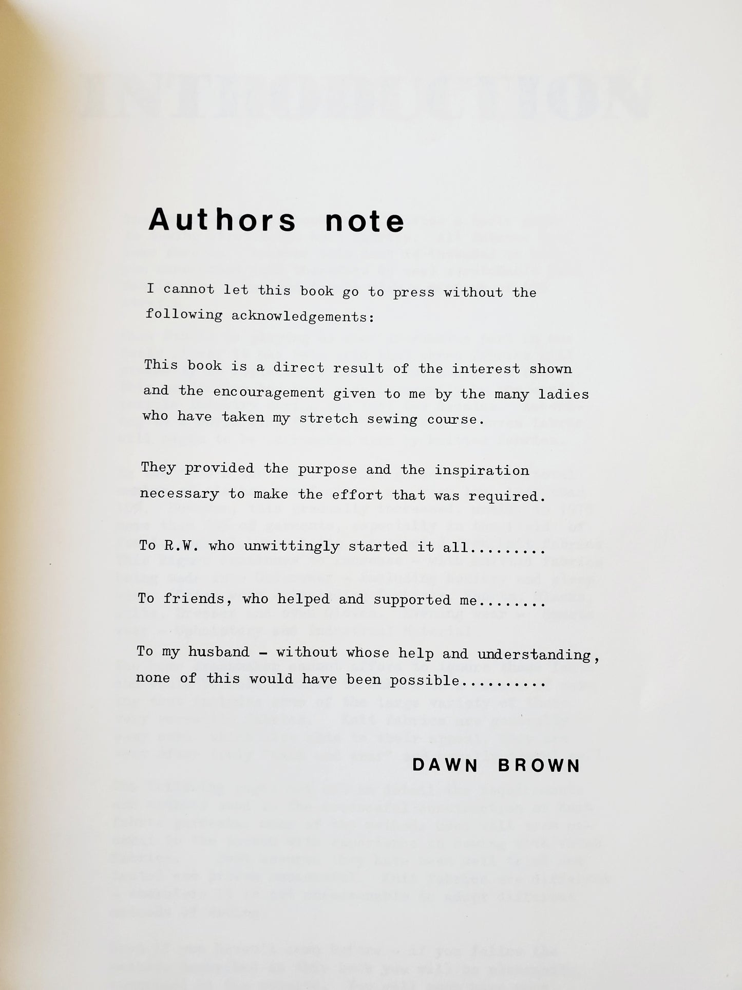 Knit Sewing, Dawn Brown - Instructional Book for Sewing with Knit Fabrics